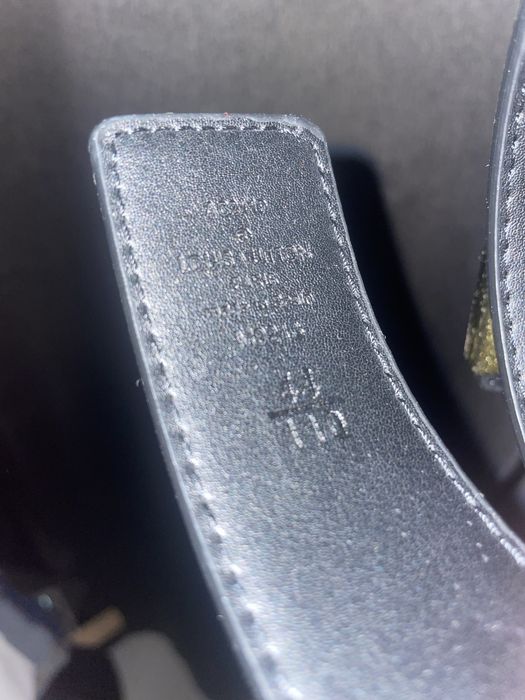 Curea Louis Vuitton neagra XL aur