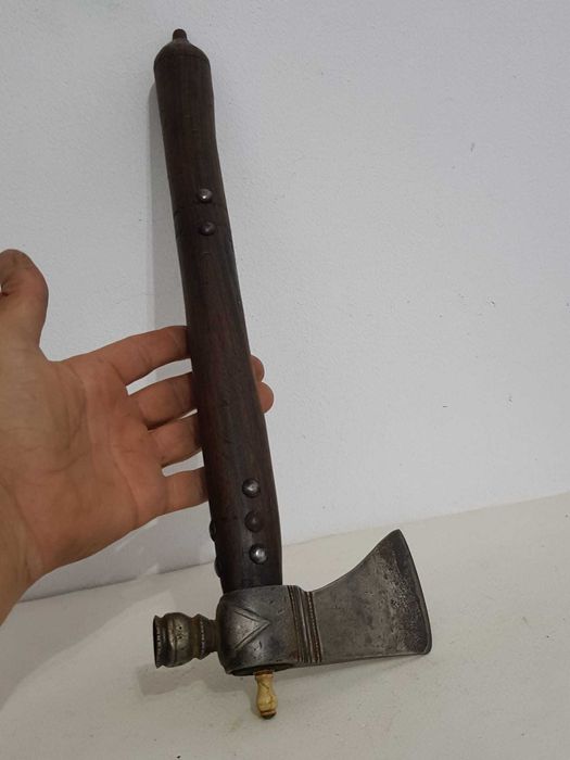 Pipe Tomahawk vintage indienii Cherokee sec. XIX