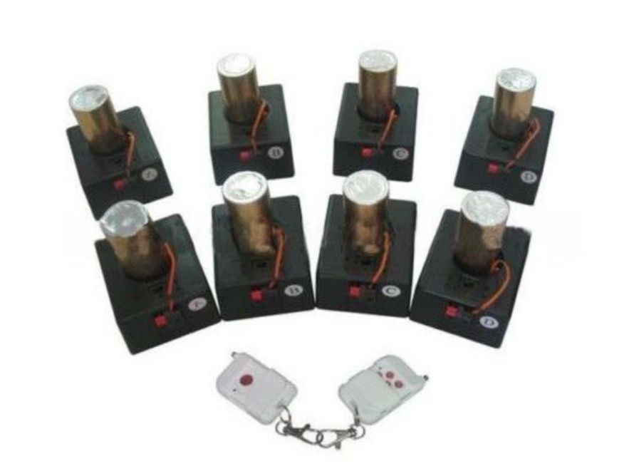 Sistem profesional wireless declansare artificii tip vulcan 4/8console