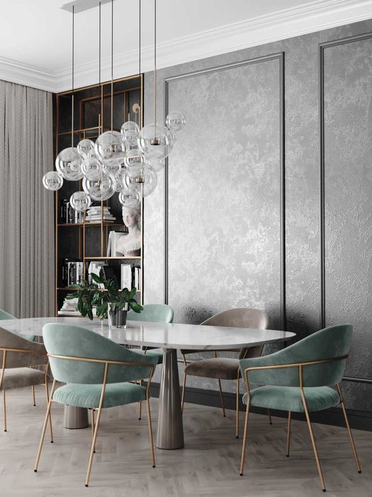 Декоративна мазилка пясъчена Sahara Silver/Light 1кг = 5м²