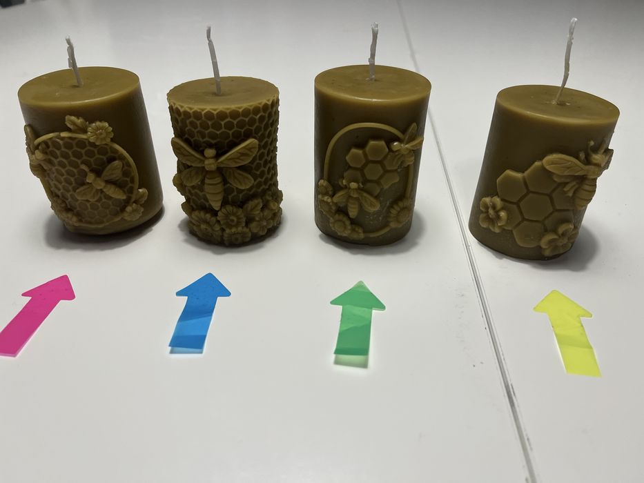 Vand lumanari artizanale din ceara naturala