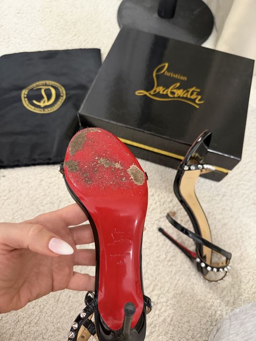 Christian Louboutin 39 So Me spike дамски сандали
