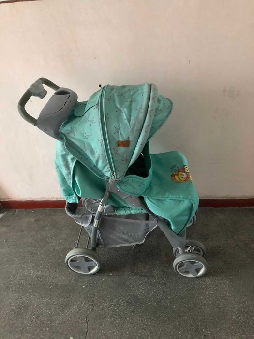 Carucior 2 in 1 Lorelli Classic Foxy, verde + scaun auto nou!