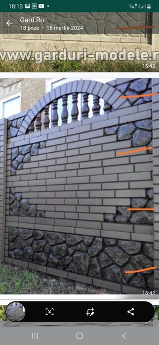 Gard placi beton Leu (Versace) +alte 53 modele placi