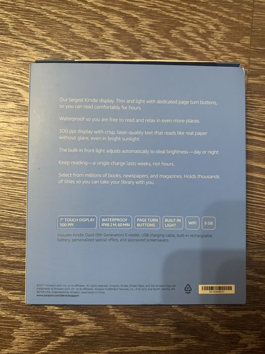 Электронная книга Kindle Oasis