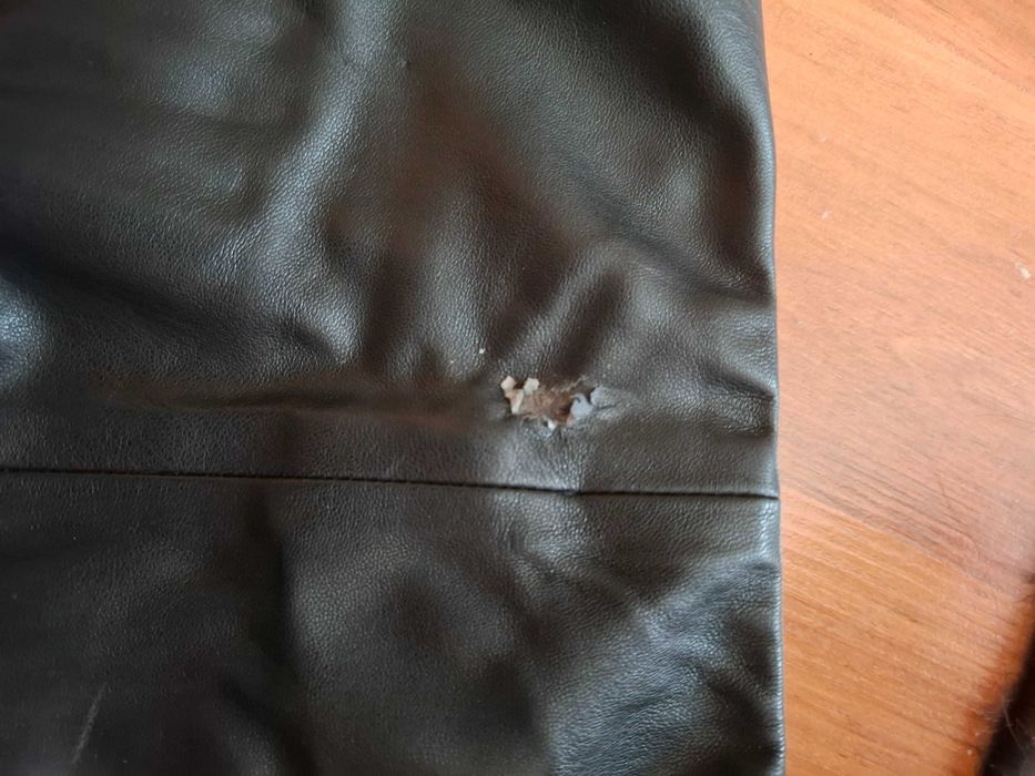 Дамски кожен панталон