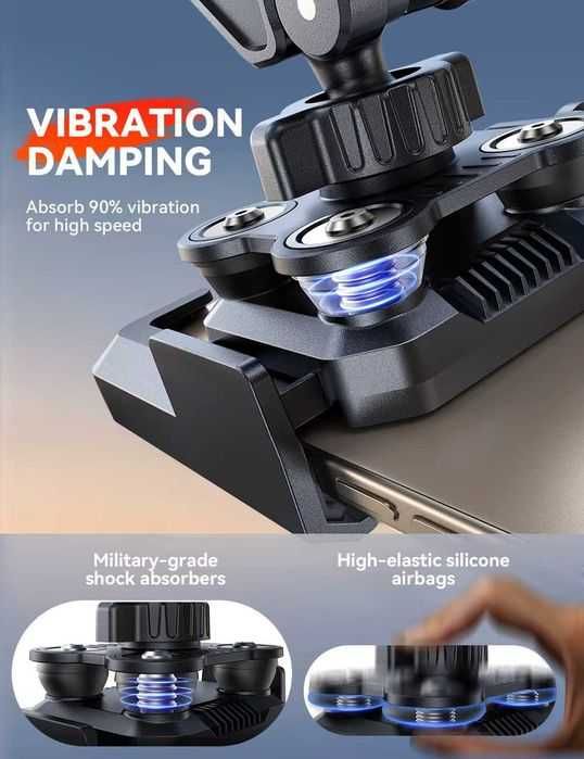 Suport telefon universal pentru motocicletă/bicicletă, antișoc, compatibil cu telefoane de 4.7"-7"