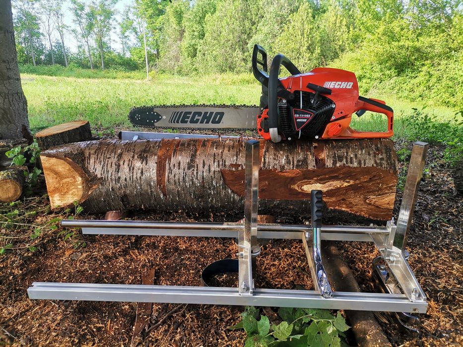 Мобилен гатер-приспособление за бичене с моторен трион