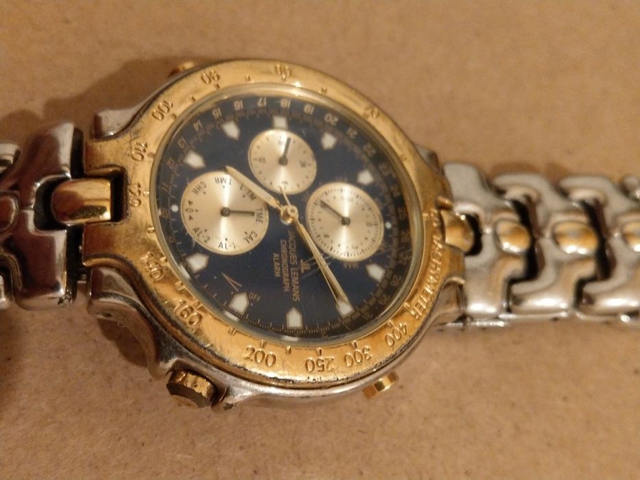Позлатен часовник Jacques Lemans chronograph