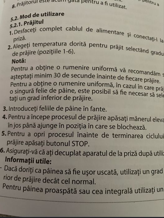 Prajitor pâine Zepter nou, in ambalaj