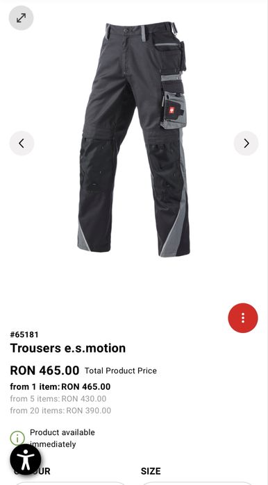 Pantaloni lucru,lungi si scurti,Engelbert Strauss,marime 58