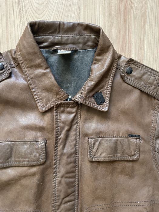 DIESEL / мъжко кожено(естествена) яке М
