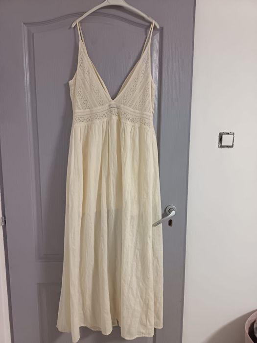Zara rochie salopeta maxi