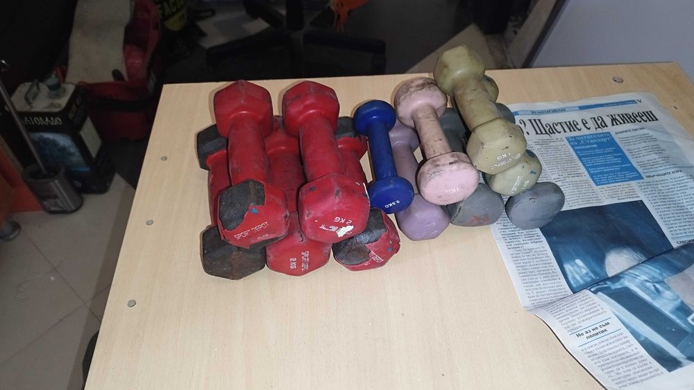 Гирички по 1кг, 2кг - фитнес дъмбели