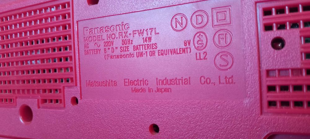 Radiocasetofon Panasonic FW 17