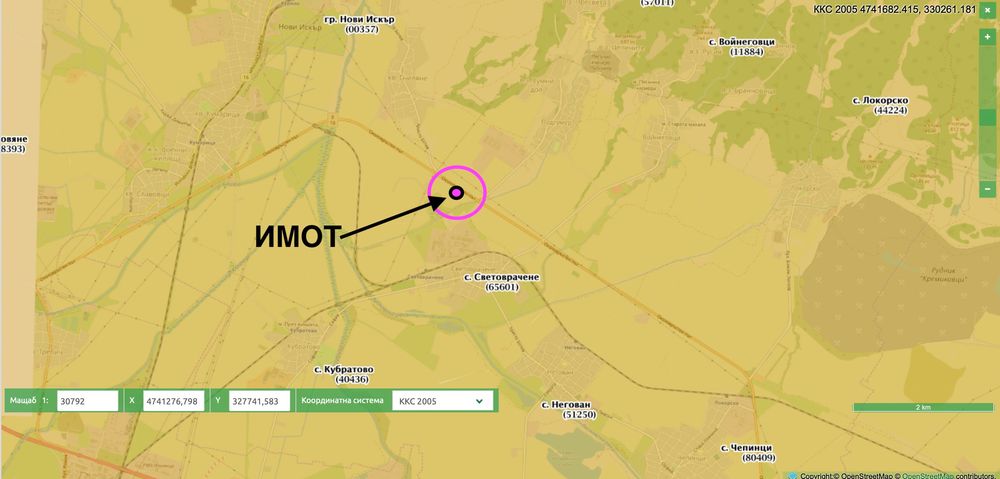 Продава се имот голямо лице на северния околовръстен път на София