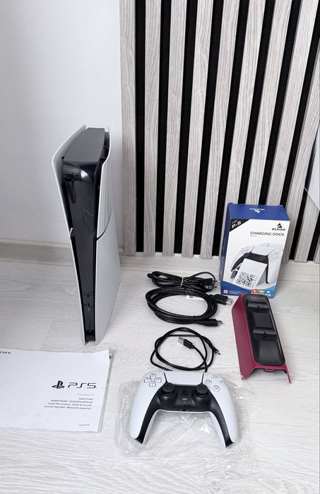 PS5 - PlayStation 5 Slim Digital 1TB + dock + 35 jocuri