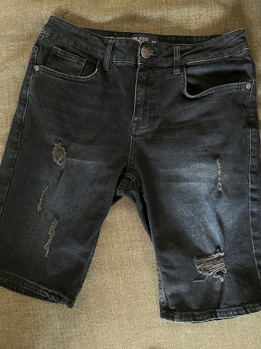 Къс дънков панталон