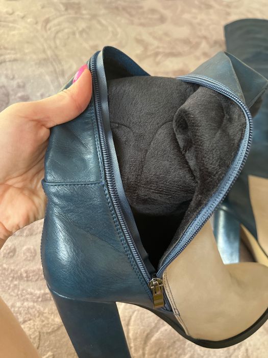 Осенние сапоги-ботфорты