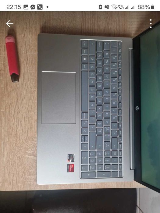 Laptop HP 15‑fc0029nq, 15,6” Full HD, AMD Ryzen 3, 8GB RAM, 512GB SSD