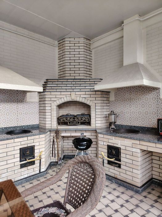 СТРОИТЕЛЬСТВО Летние кухни. Камин. Барбекю