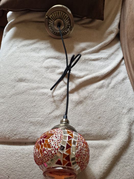 Lampa tavan abajur sticla vitraliu