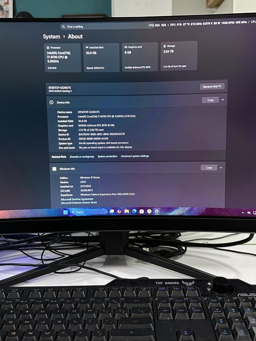 Setup Gaming/PC Gaming