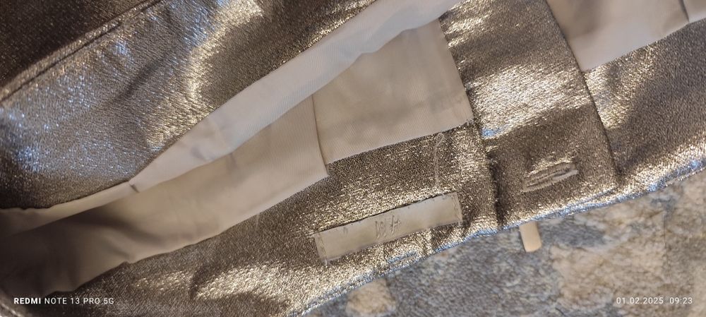 Fusta argintie h&m mărime m