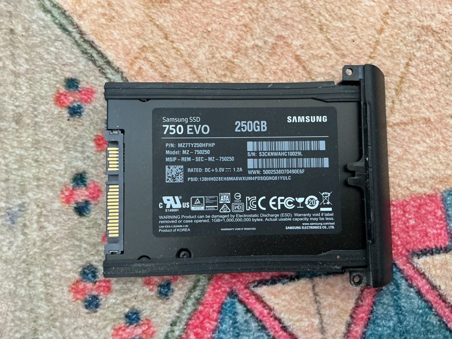 Ssd Samsung 750 EVO 250 GB MZ-750250, 2.5” SATA III