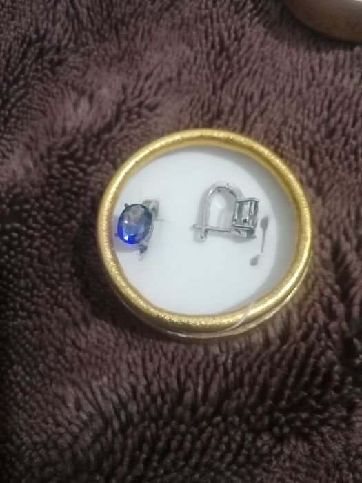 Cercei eleganți din argint cu mistic topaz