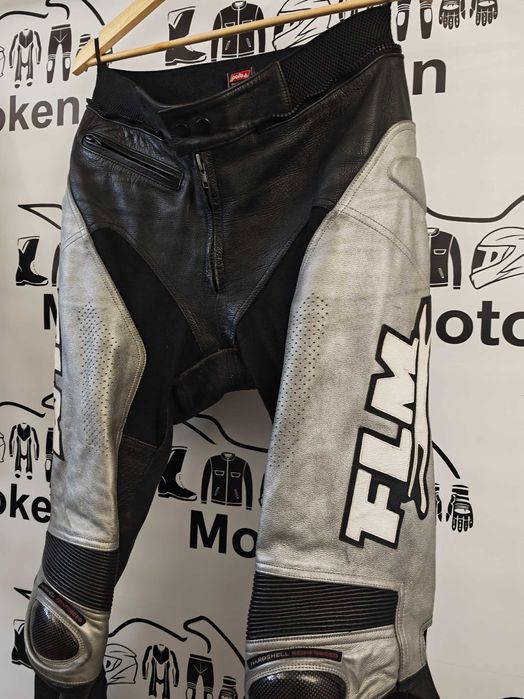 Costum moto piele FLM cu cocoasa marime 52