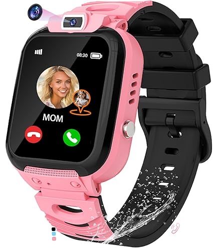 EUNICECG Детски смарт часовник HD камера/GPS/будилник/пъзел игри/SOS