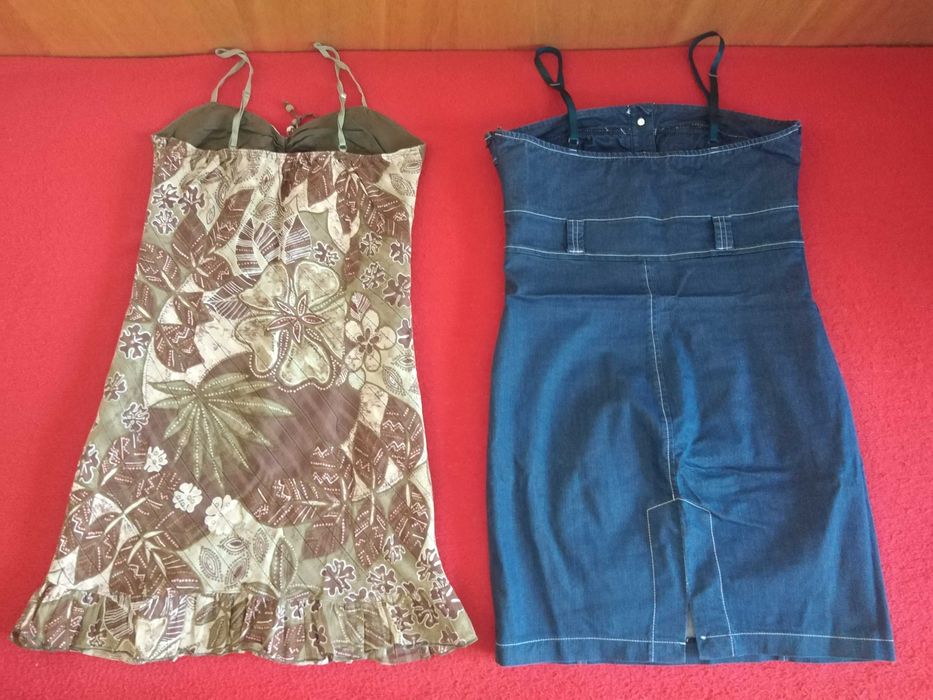 Рокли различни материи и цветове размери М и S