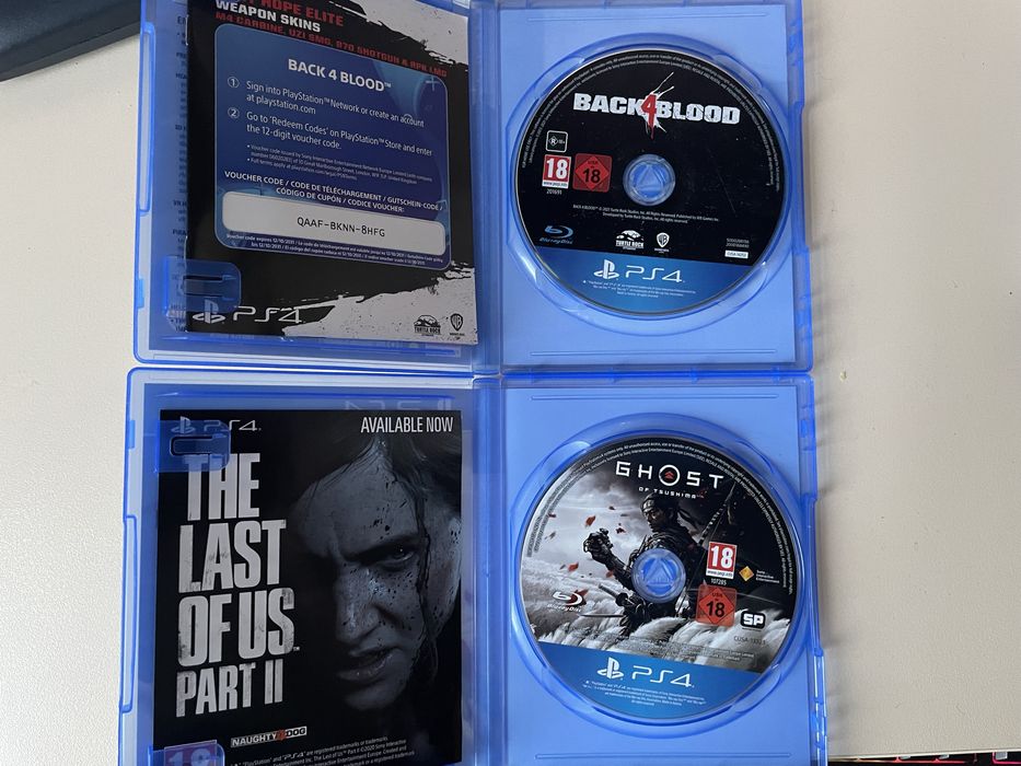 Ghost of tushima & back 4 blood, ps4 игри