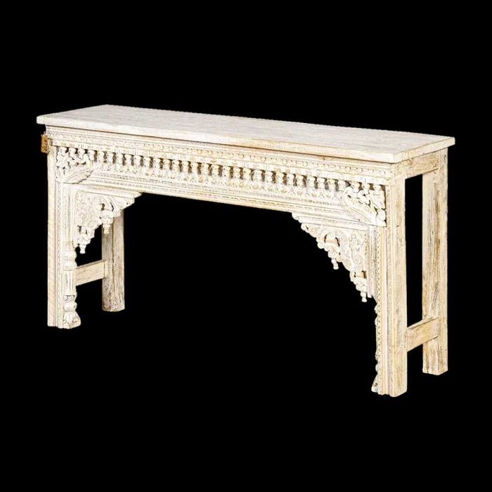 Consolă orientală din lemn de mango