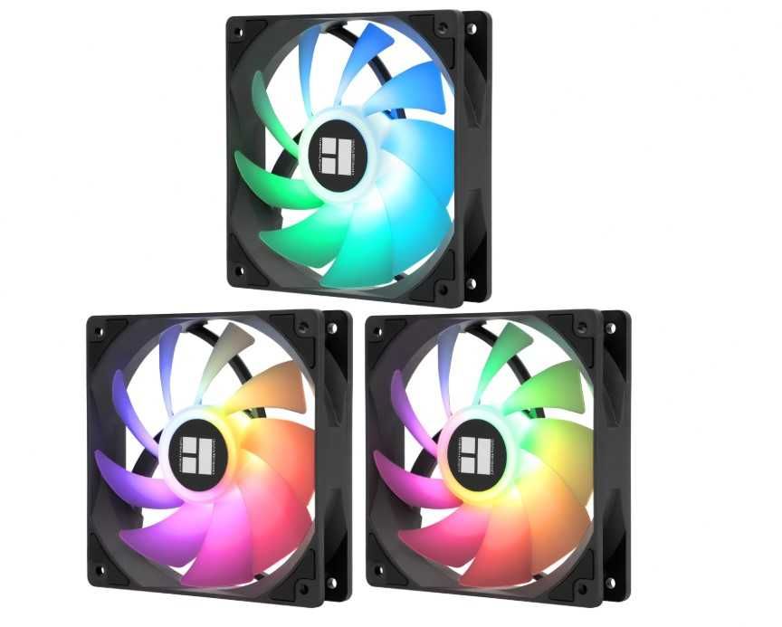 Set 3 Ventilatoare Thermalright TL-C12C-S, 120mm, Argb, Silentioase