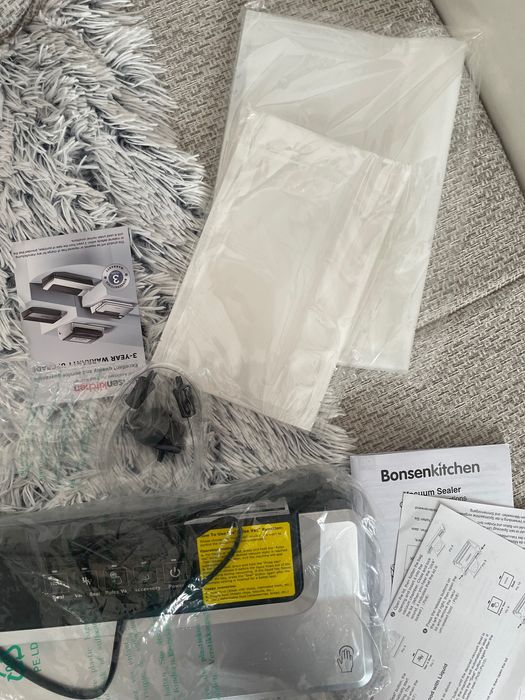 Aparat Vidat Profesional Sous Vide ARGINTIU – Nou,Pulse Vac + 40 Pungi