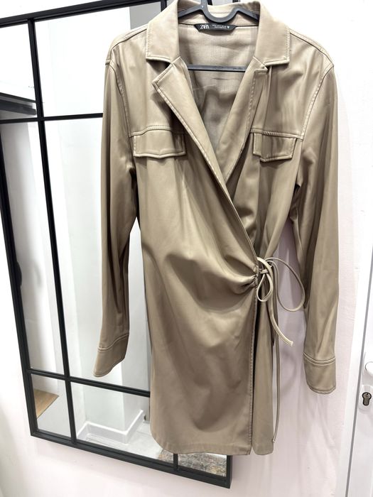 Рокля кожена на Zara S