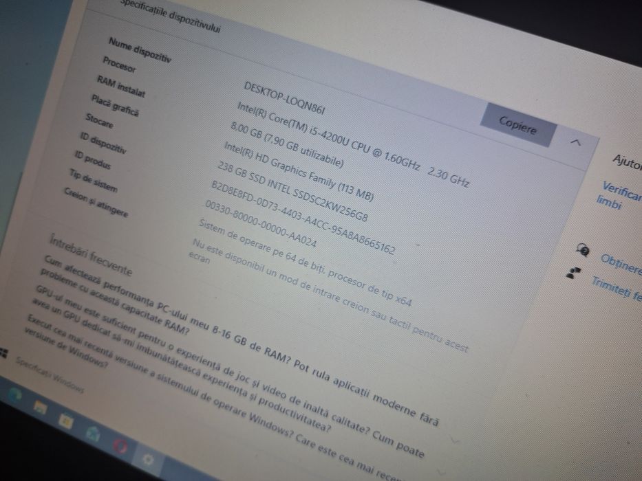 Schimb laptop + Samsung A53