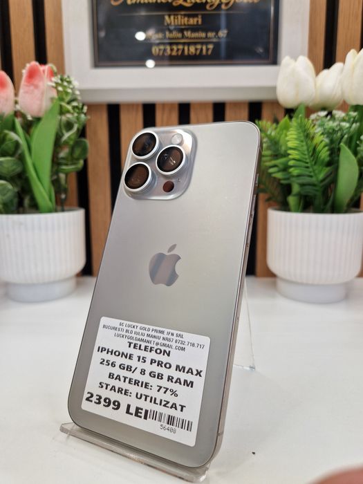 Iphone 15 Pro Max 256GB / 8GB RAM 77% Baterie Garantie! #56408