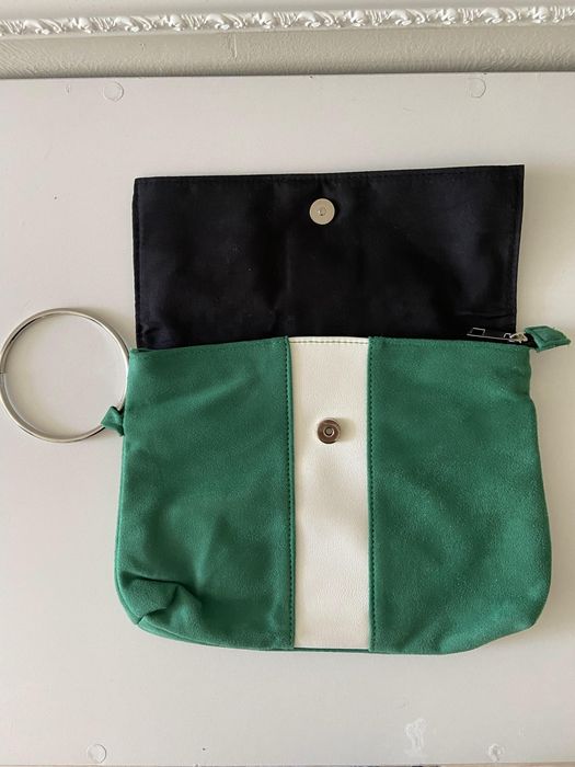 Клатч, стильная сумка, зеленая