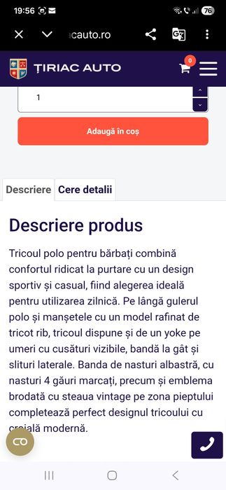 Tricou bărbați polo Mercedes Benz