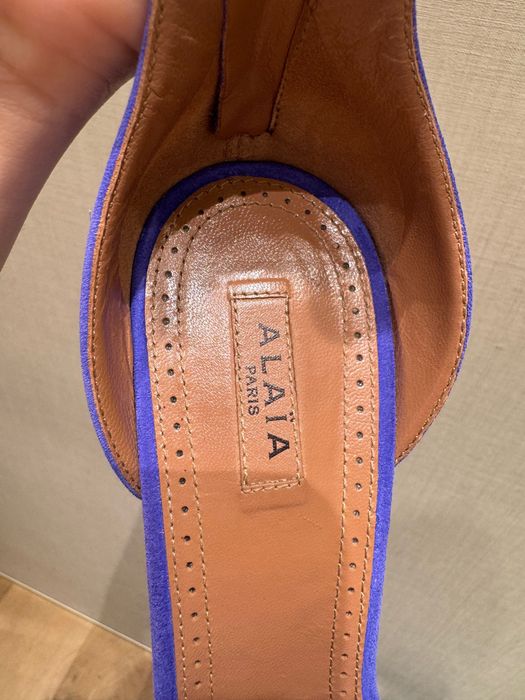 Alaia сандали с висок ток