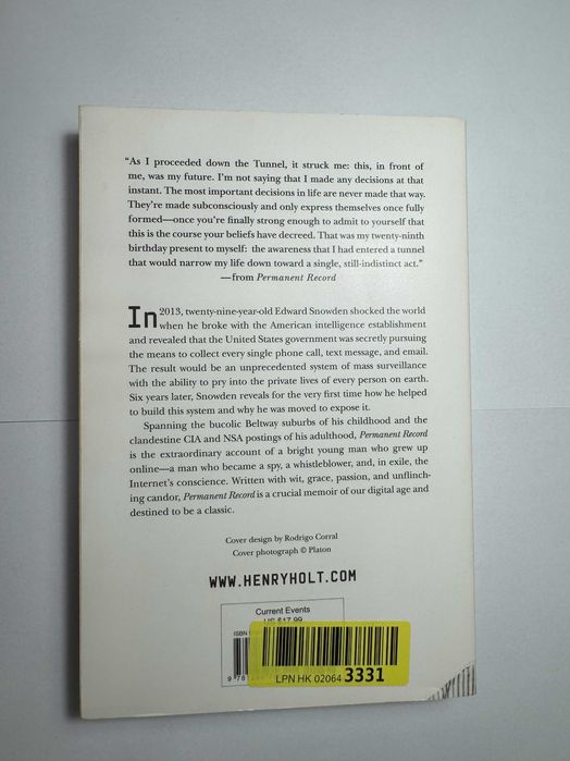 Permanent Record - Едуард Сноудън