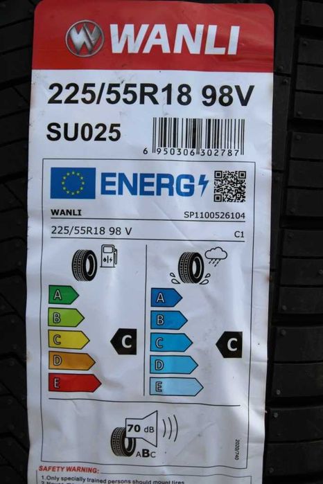 Anvelope vara noi 225/55R18 98V, Wanli, DOT 2025