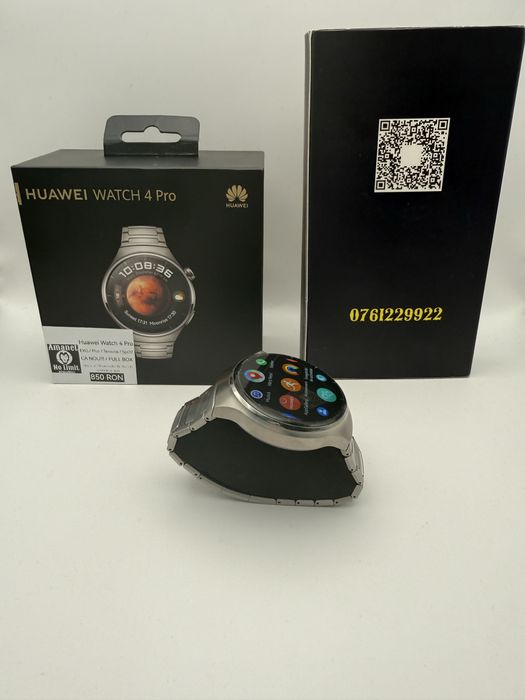 Huawei watch 4 Pro Titanium Full Box Garantie 12 Luni , AMANET NO LIMIT.