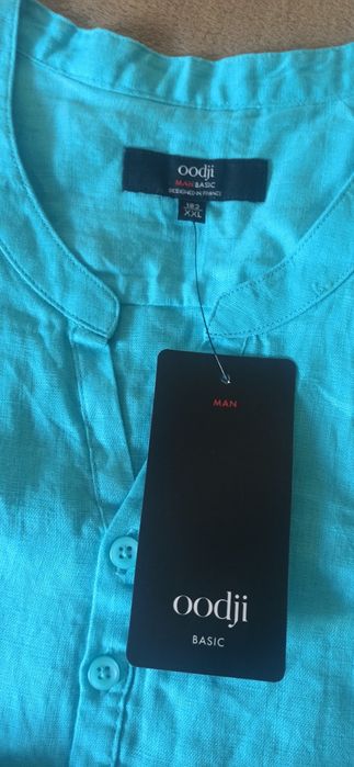 Мъжка ленена риза с дълъг ръкав