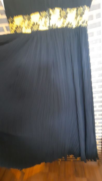 Rochie seara plisata, voal