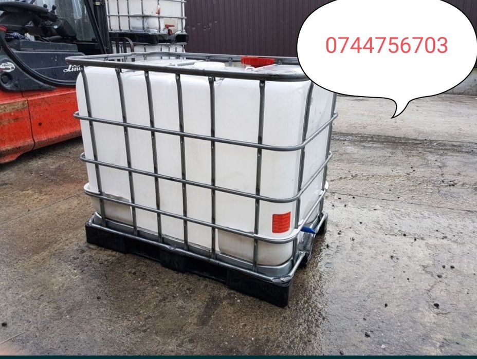 Rezervor reducție butoi cub bazin plastic ibc 1000l 600l grilaj metal