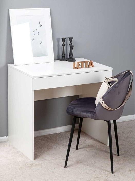 Письменный стол, белый с ящиком